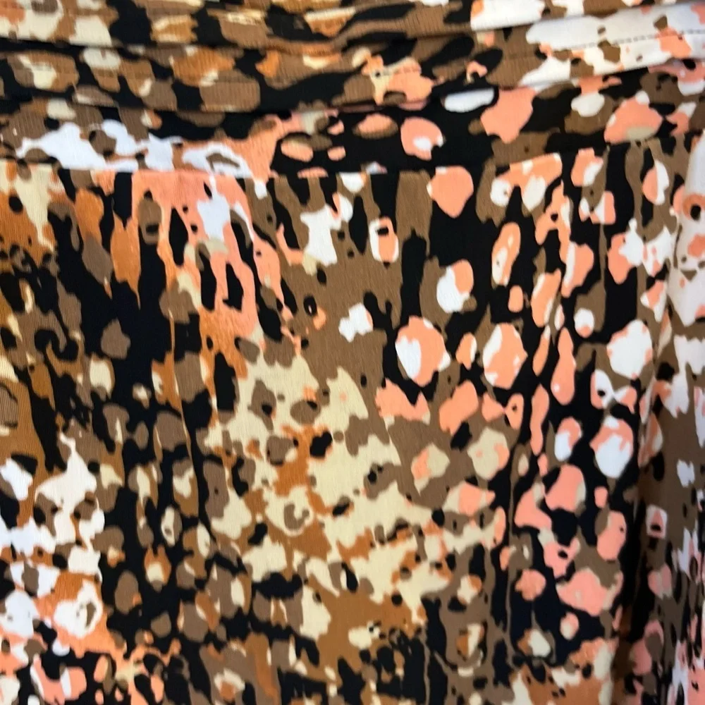 Attention Multicolor Animal Print A-Line Mini Skirt Size Small Fall Feminine